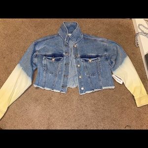 PacSun cropped jean jacket, S, not worn, tags on